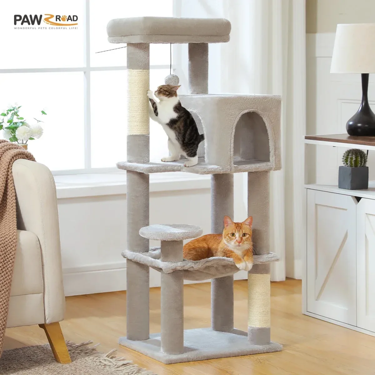 Monitoiminen Raapimispuu – malli “midnightpaws”
