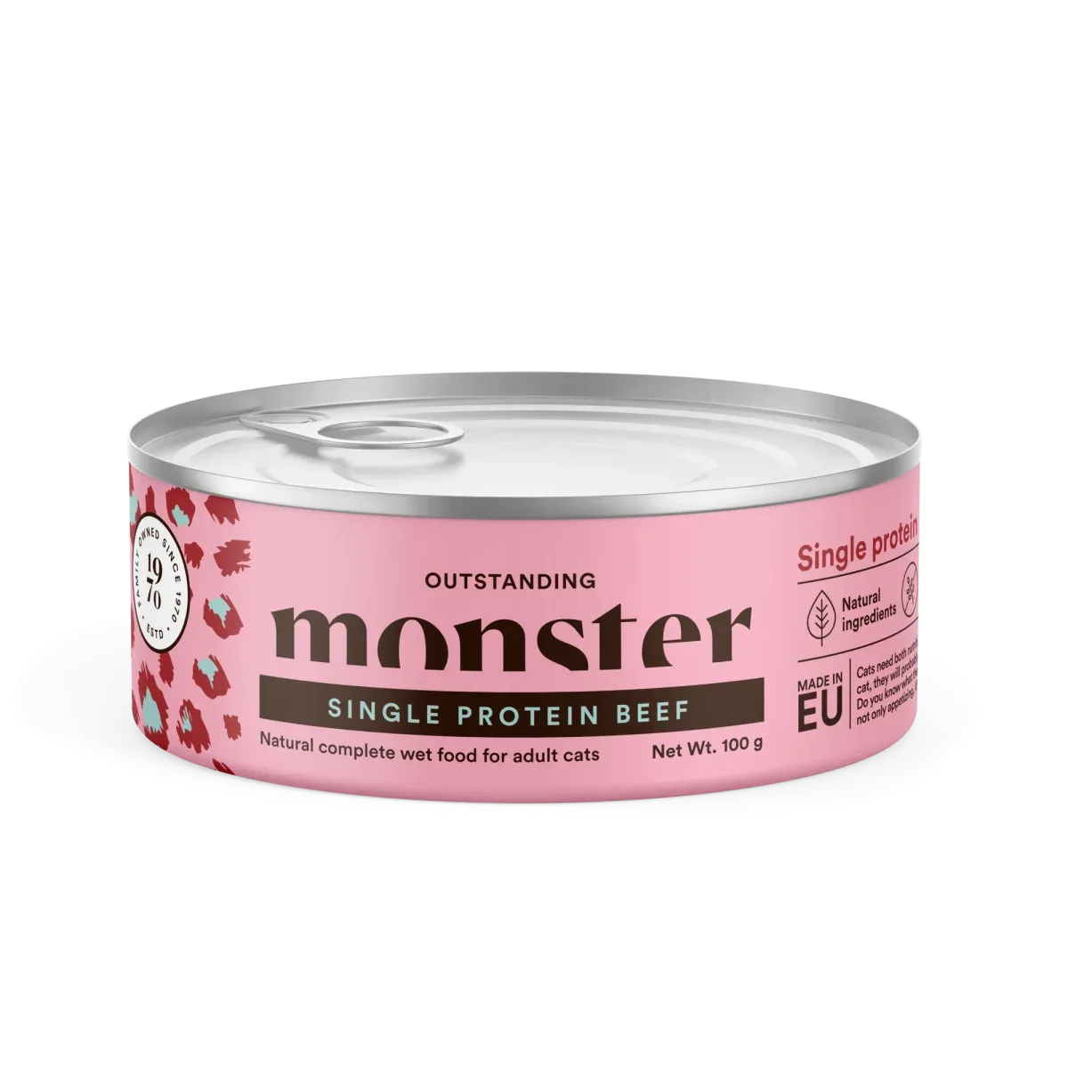 Monster Cat Adult Single Protein Beef 100g