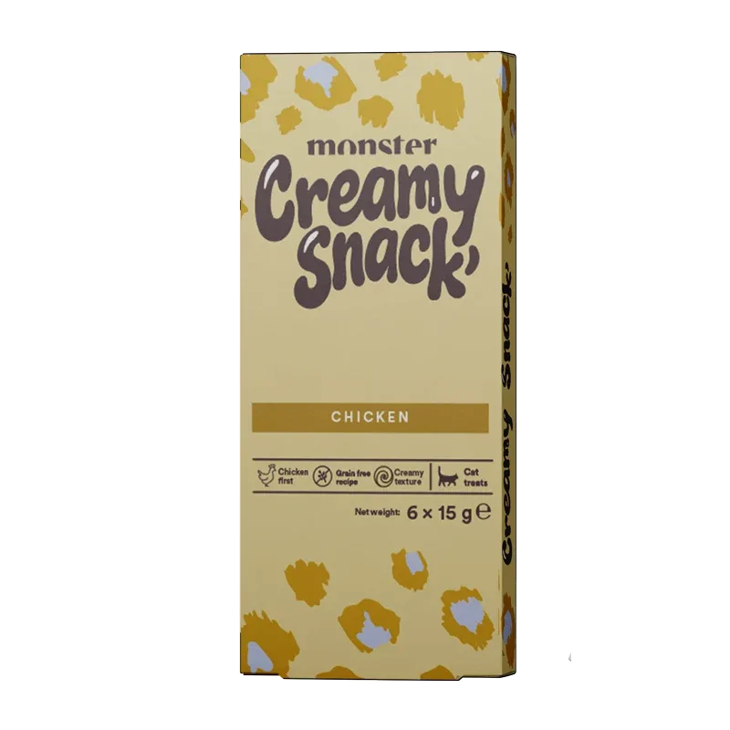 Monster Cat Creamy Snack Chicken 6x15g – Kissan herkkutahna
