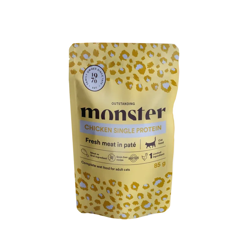 Monster Cat Pouches Adult Chicken