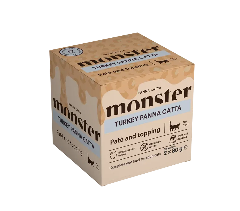 Monster Cat Turkey Panna Catta 2x80g