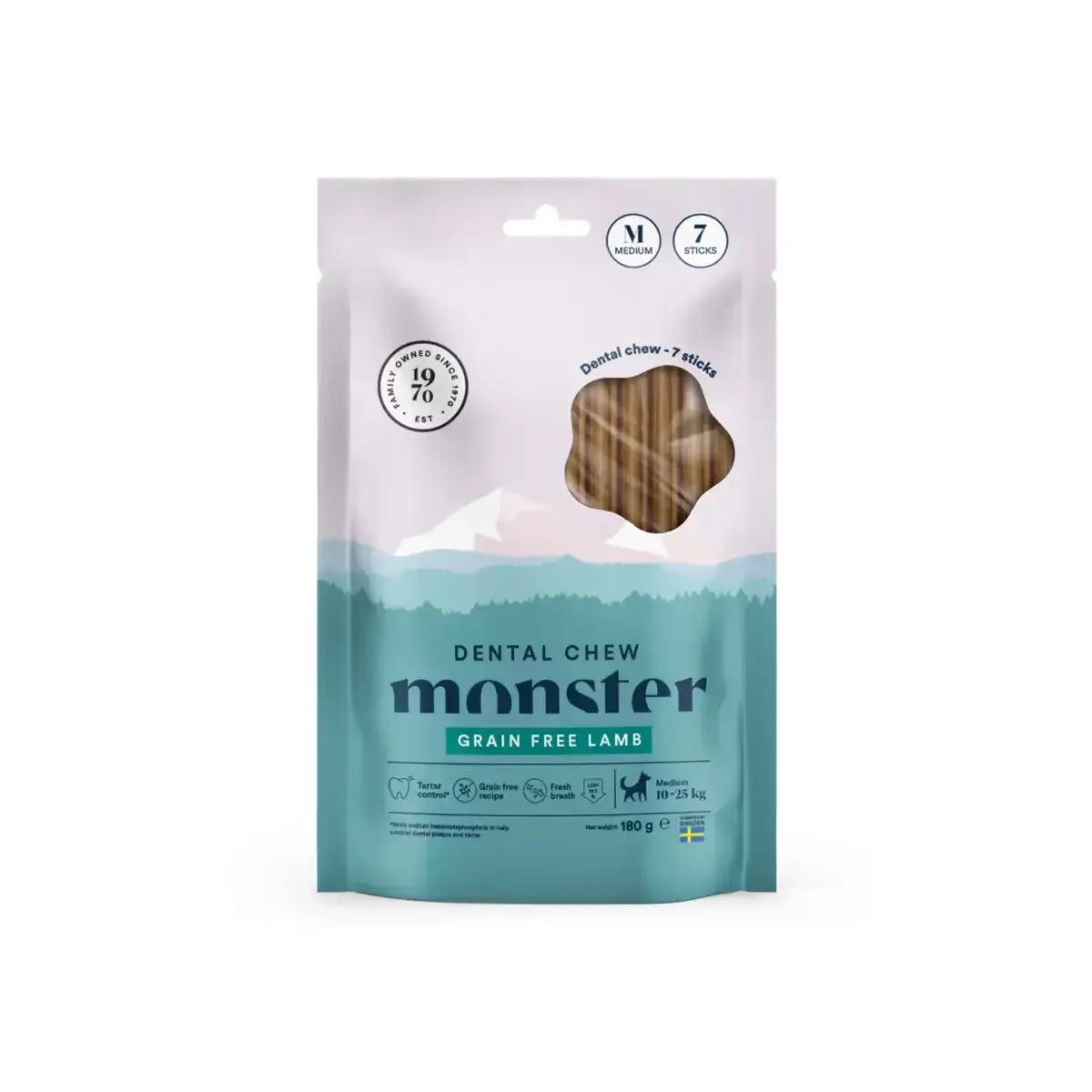 Monster Dental Chew GF Lamb, 28kpl (month)