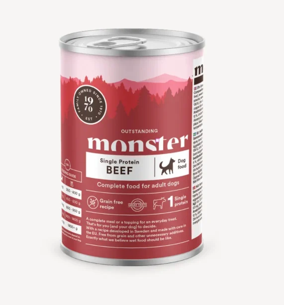 Monster Dog Adult Single Beef 400g - Image 2