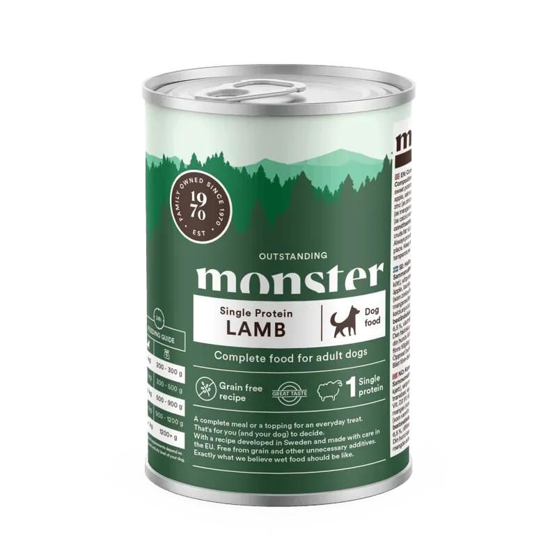 Monster Dog Adult Single Lamb 400g