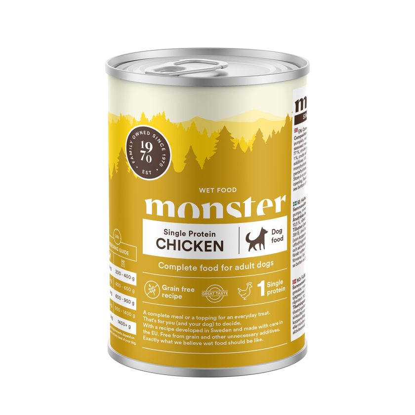 Monster dog adult single protein kana 400g