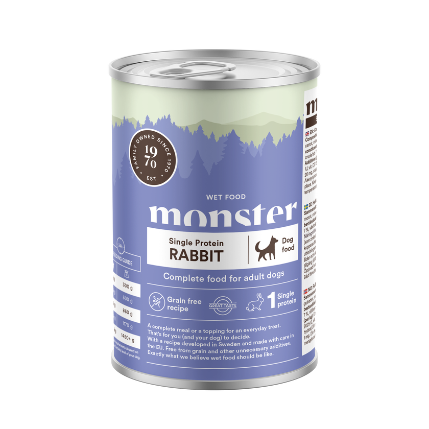 Monster dog adult single protein kani 400g