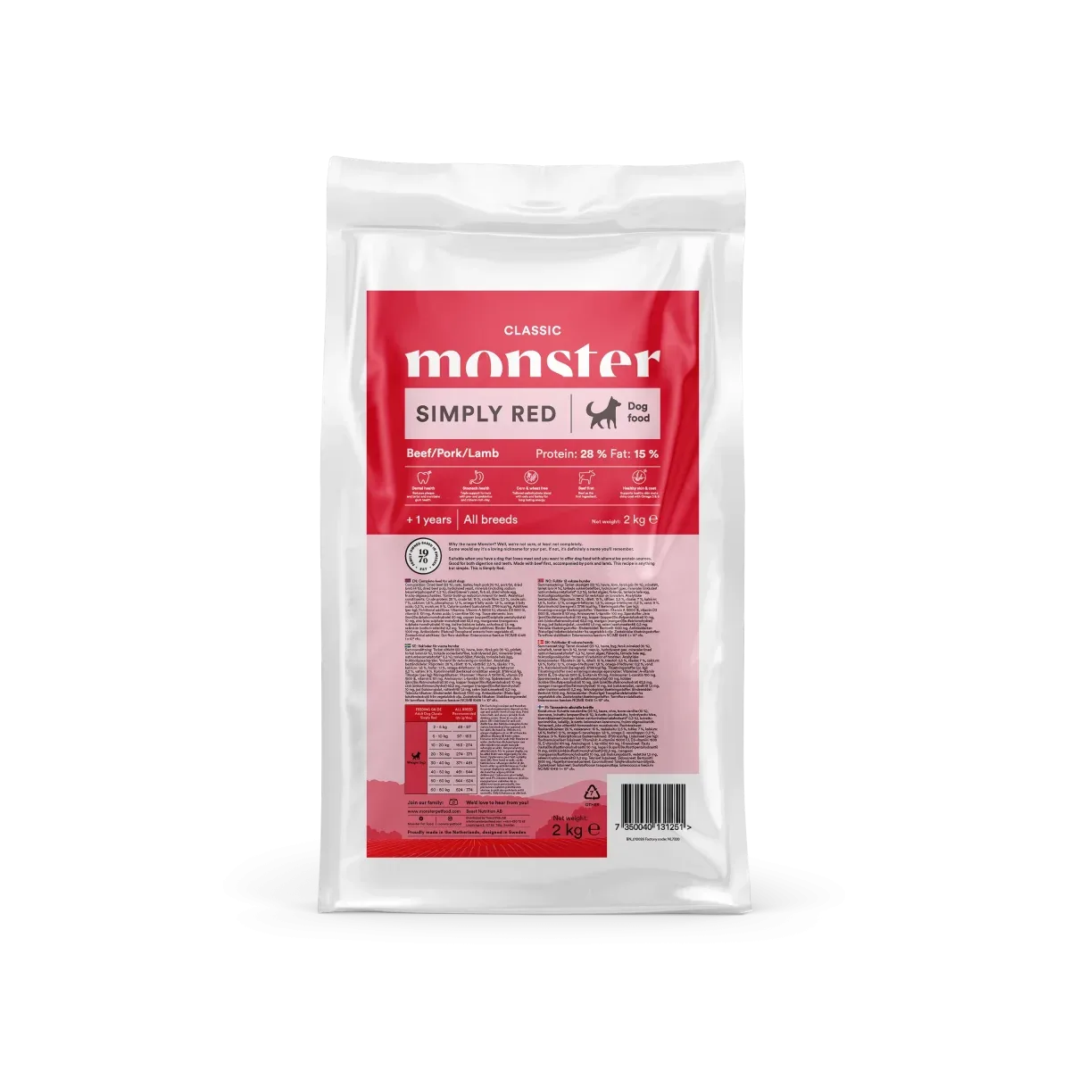 Monster Dog Classic Simply Red
