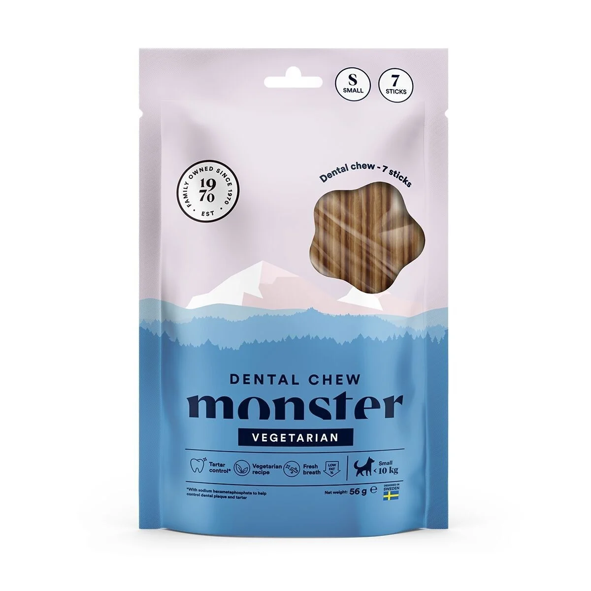 Monster Dog Dental Chew Vegetarian Small