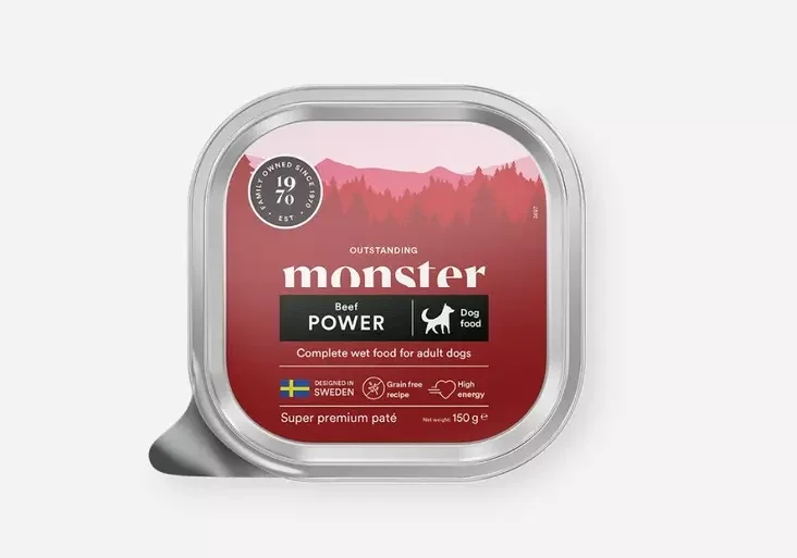Monster Dog Power Beef Paté- märkäruoka 150g