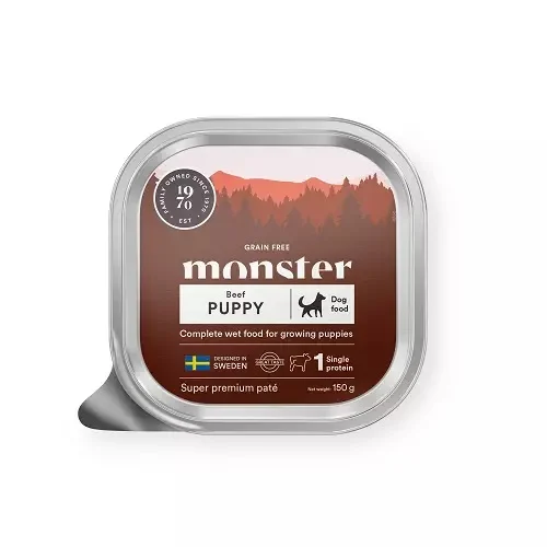 Monster Dog Puppy Beef Paté- märkäruoka 150g