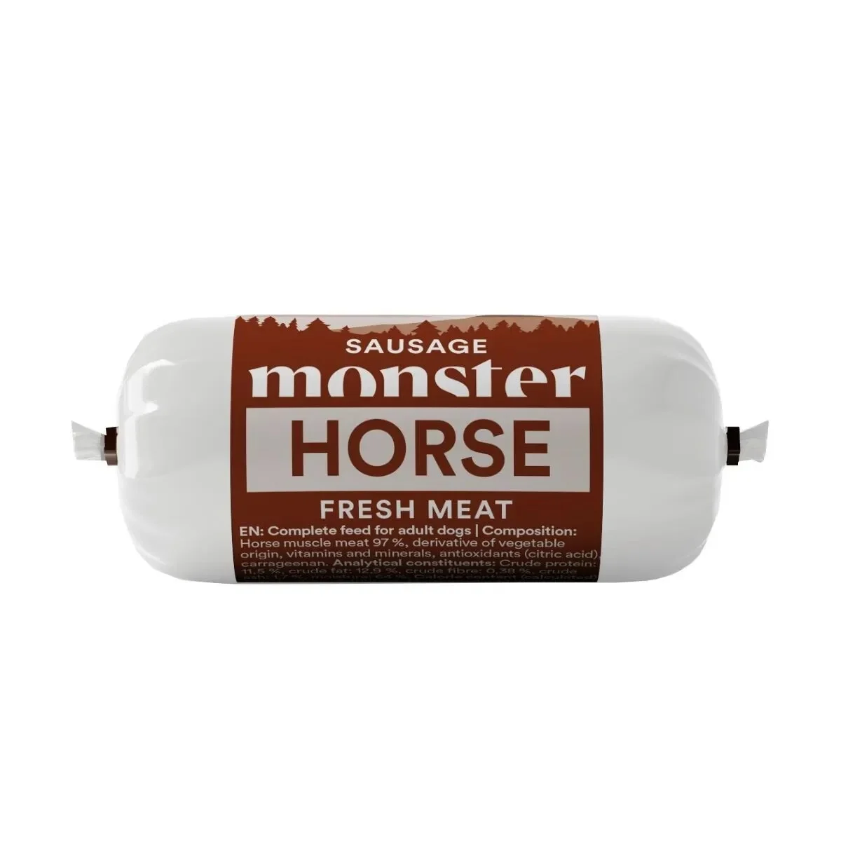 Monster Dog Sausage Single Protein Horse 400g