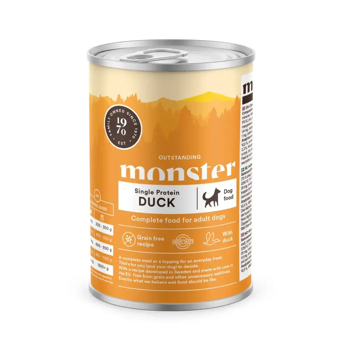 Monster Dog Single Duck 400 g