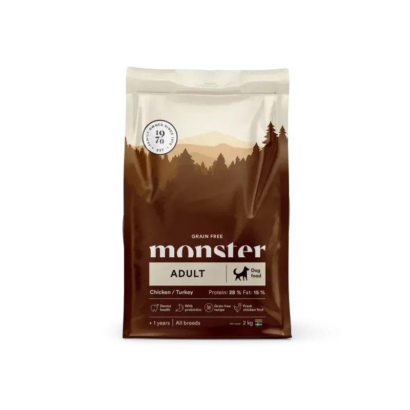 Monster Grain Free Adult Chicken/Turkey