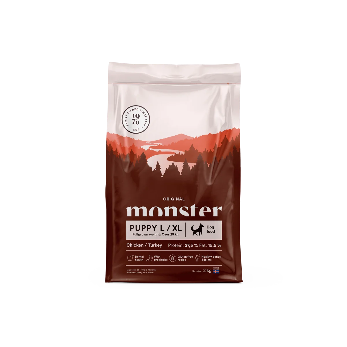 Monster Original Puppy Large/X-Large Chicken & Turkey 12 kg