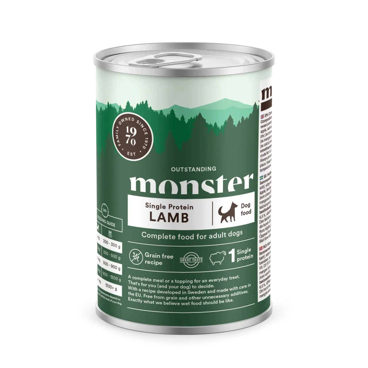 Monster Single Protein Lamb 400g