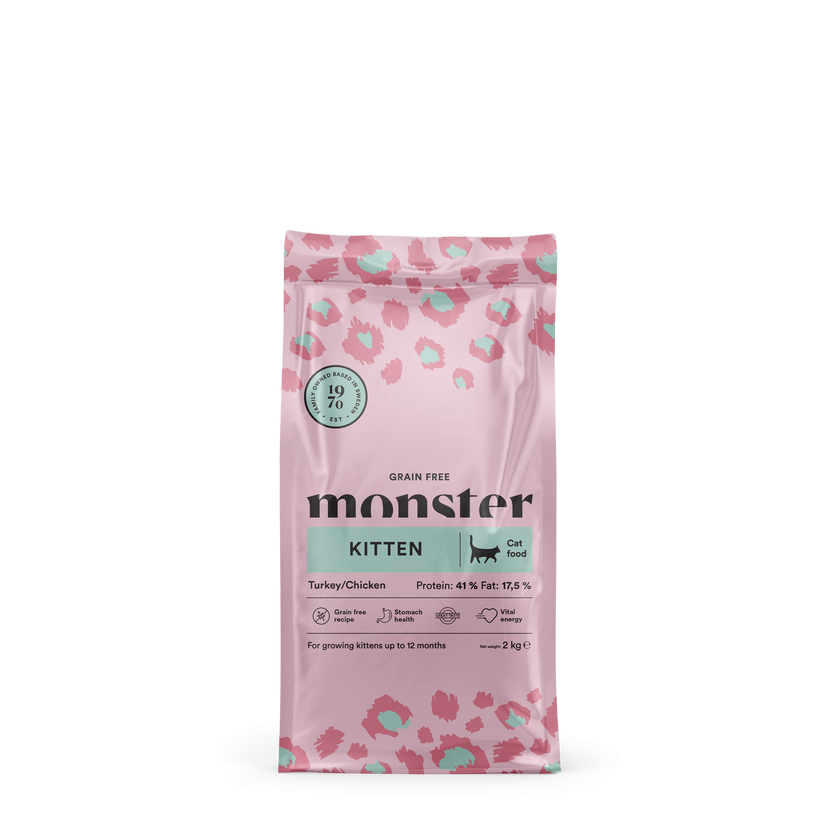 Monster viljaton kissan penturuoka kalkkuna/kana 2kg