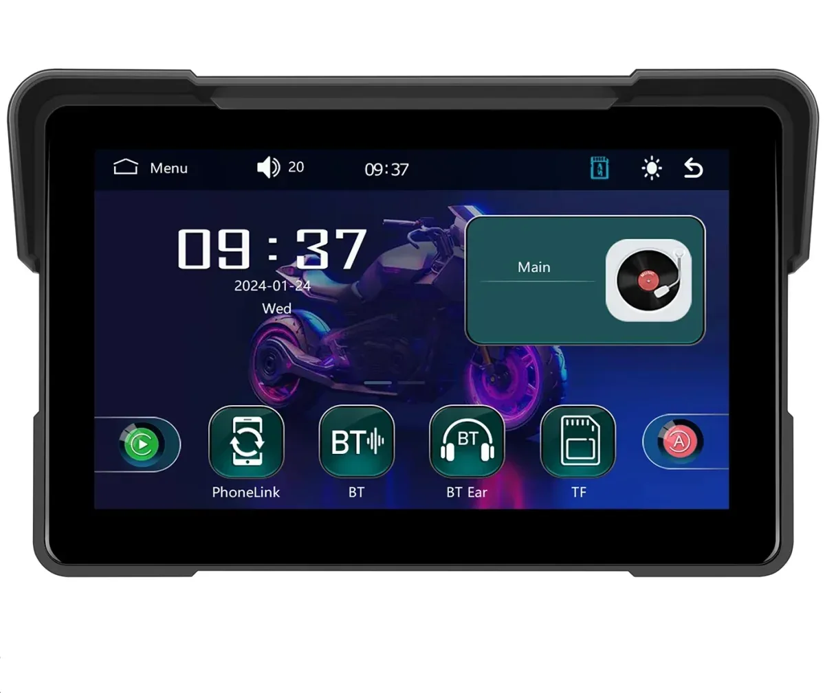 Moottoripyörän Carplay GPS