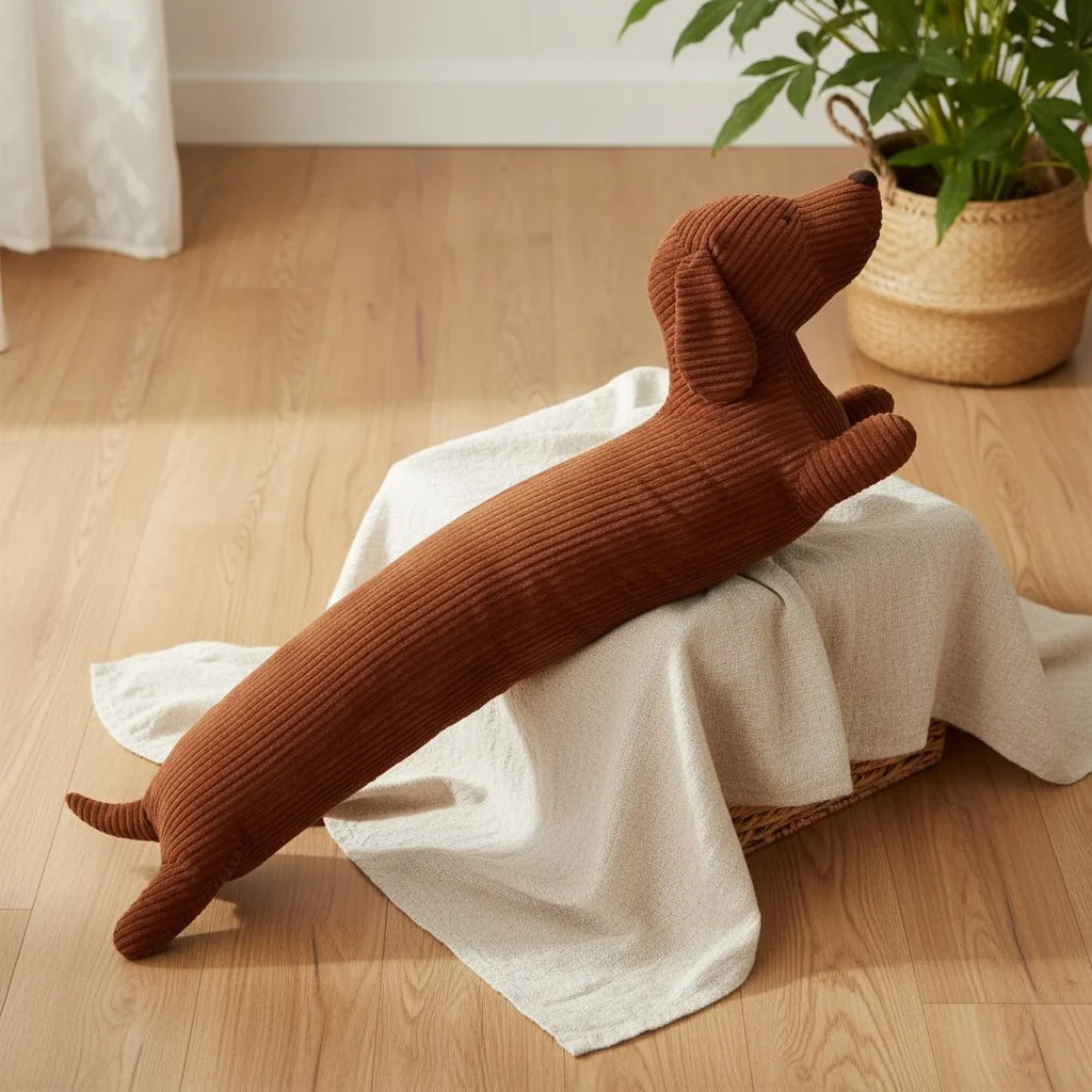 Mukava ja pehmeä dachshund-tyyny