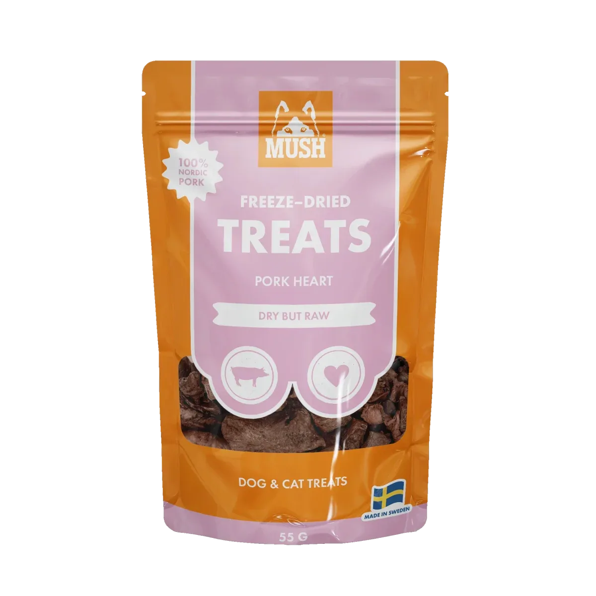 Mush Freeze-Dried Treats Sian sydän 50g