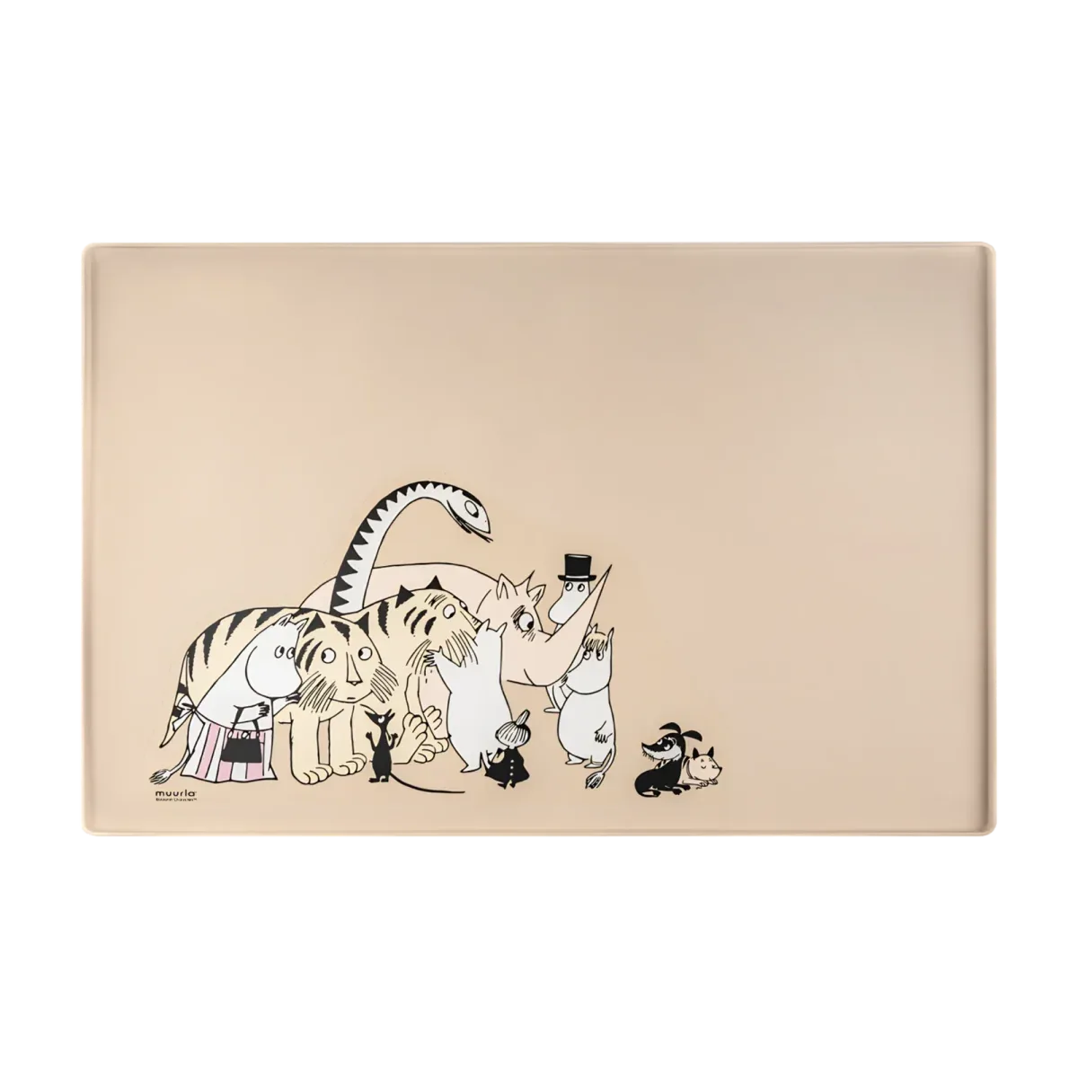 Muurla Moomin for Pets silikonialusta beige, koko 60 cm x 40 cm