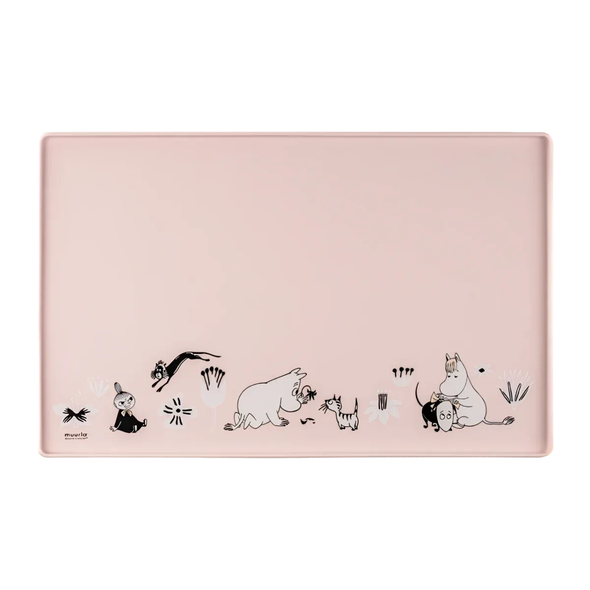 Muurla Moomin for Pets silikonialusta vaaleanpunainen, koko 48 cm x 30 cm