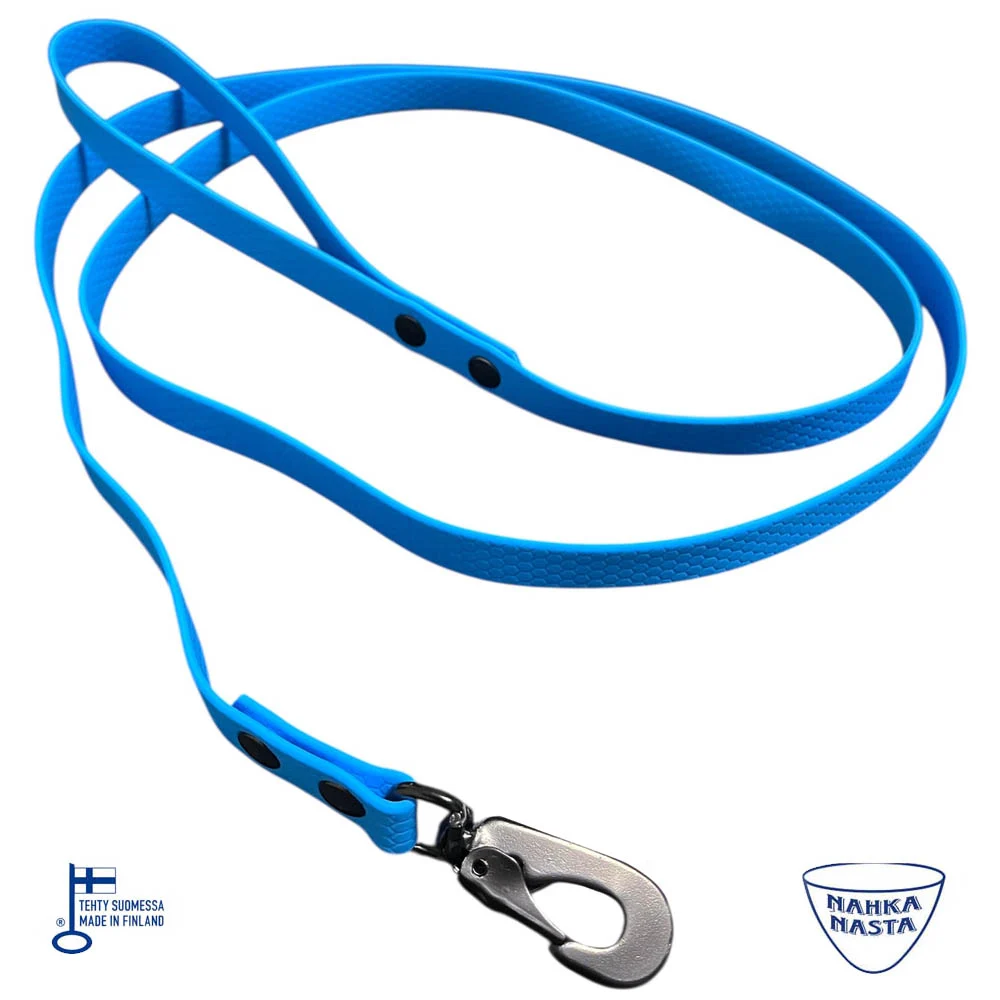 Nahka-Nasta Hexa talutin, sininen - Image 2