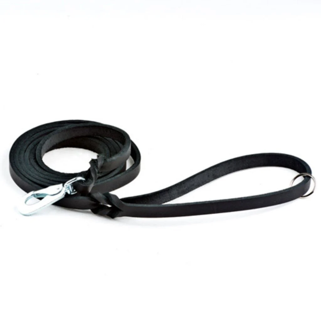 Nahkatalutin Feel Leather Braid, musta