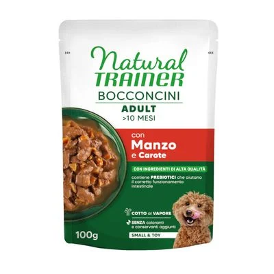 Natural Trainer Bocconcini Adult Small & Toy paloja kastikkeessa 100 g nauta