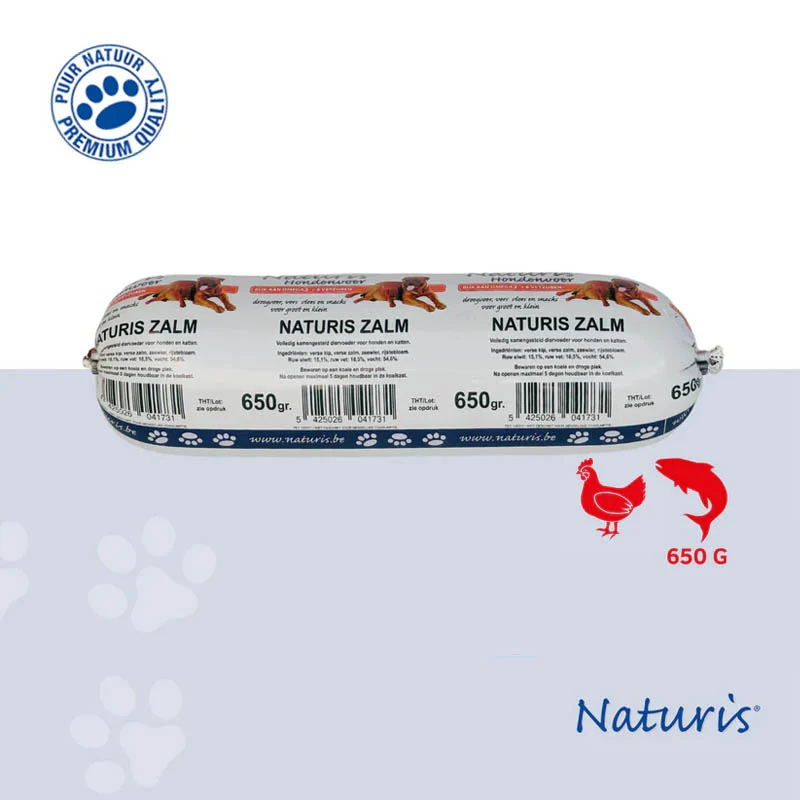 Naturis Fresh Meat treenimakkara, lohi ja kana