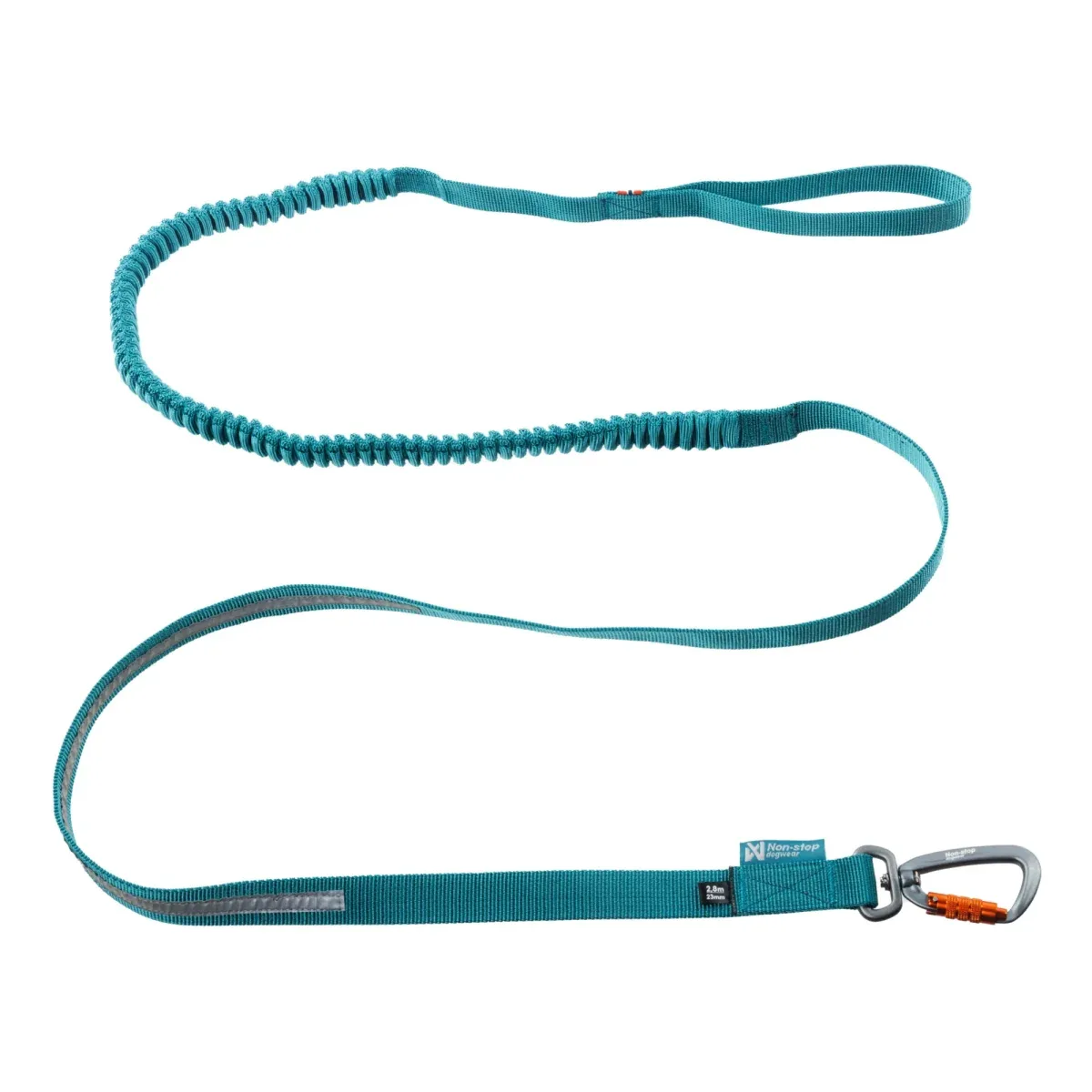Non-stop Touring bungee koiran talutushihna, teal