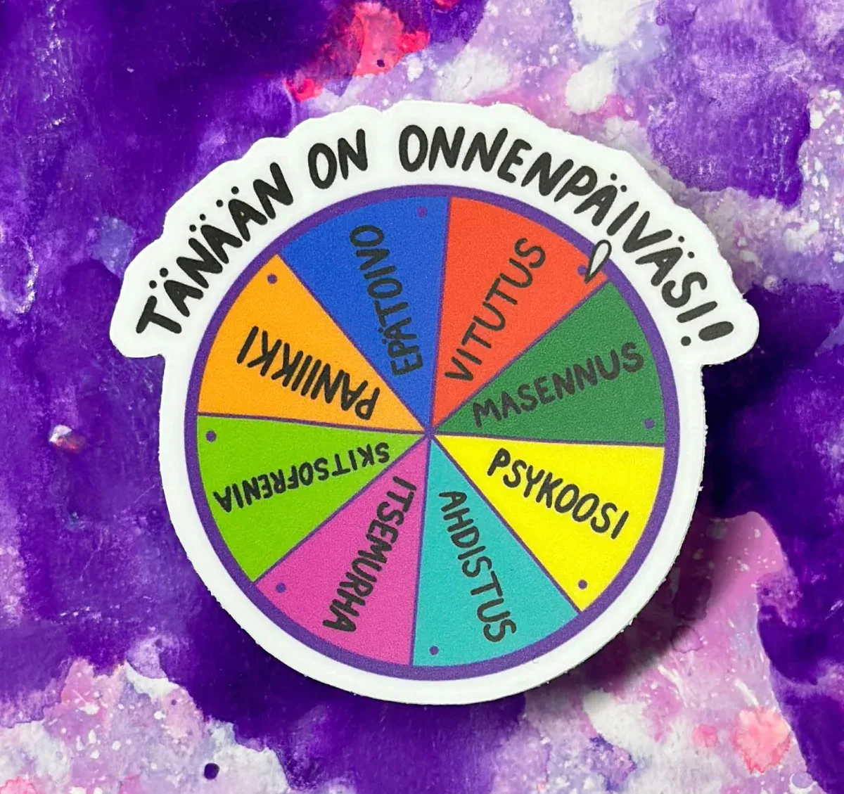 Onnenpyörä – Säänkestävä tarra