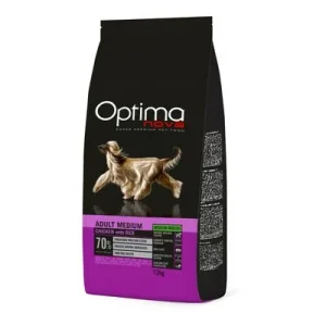 Optimanova Medium Adult kana & riisi 12 kg