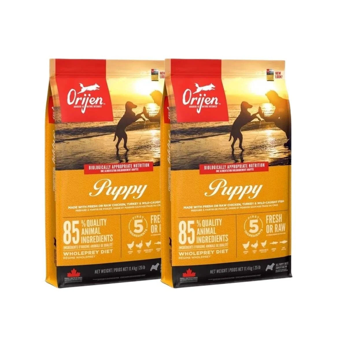 Orijen Puppy 2×11,4 kg