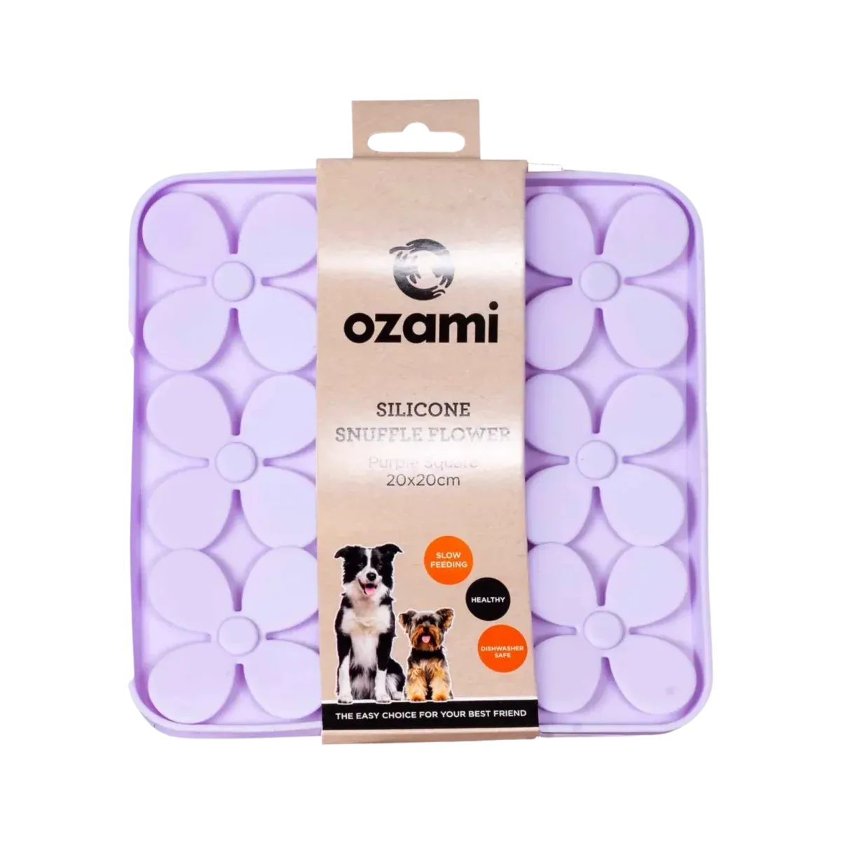Ozami Snuffle Flower aktivointimatto, violetti 20 x 20 cm