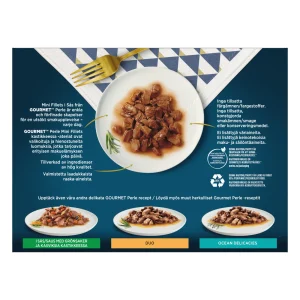 Perle Mini Fillets m盲rk盲ruoka kissalle 8x85g