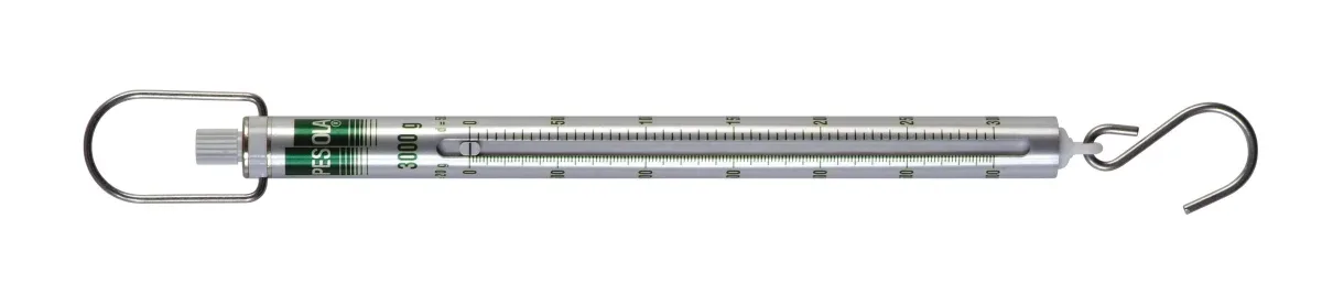 PESOLA Spring scale 3000g d=20g Medio Line, green, with hook
