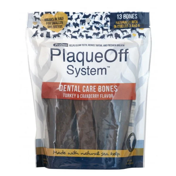 PlaqueOff Dental Care Bones kalkkuna & karpalo 482 g
