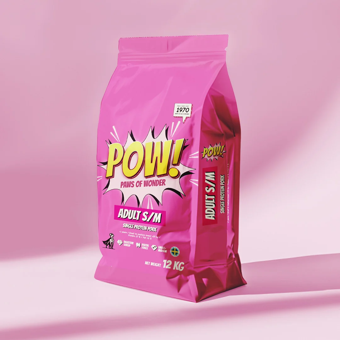 POW! Dog Adult Small/Medium Pork - Image 2