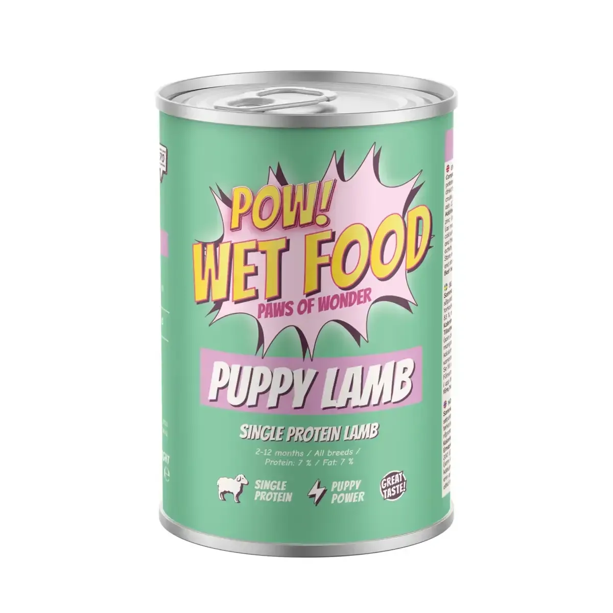 POW dog Puppy Lamb Can 400g