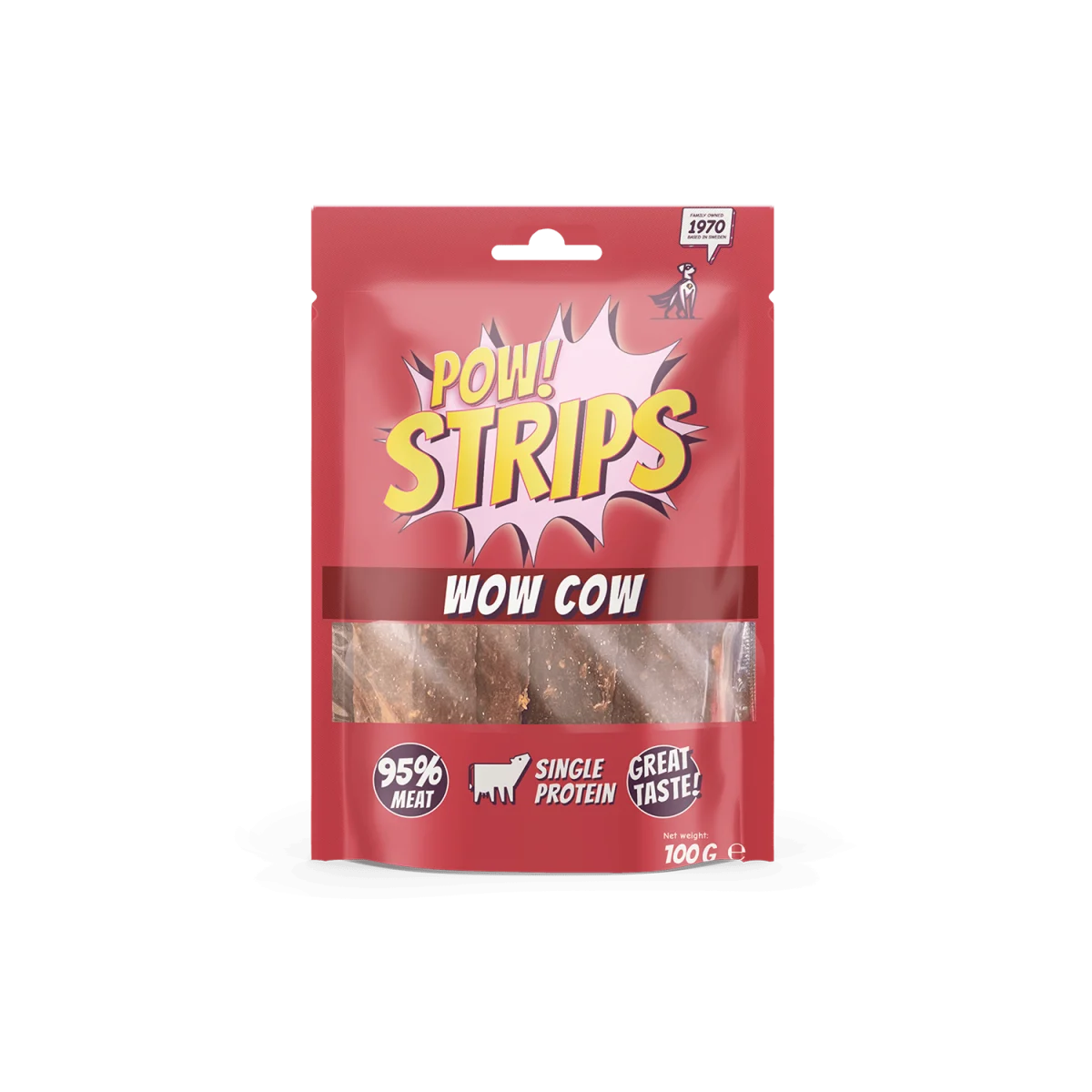 POW Strips WOW COW 100 g (nauta)