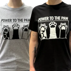 ”Power to the paw” T-Paita