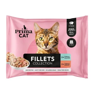 PrimaCat Tonnikala & Katkarapu / Lohi hyytelössä