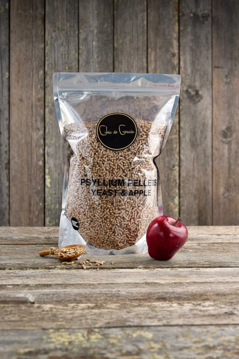 Psyllium pellets Yeast & Apple 2 kg- hevosille - Image 2