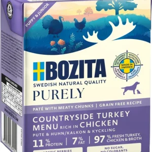 Purely Dog Pat茅 Puppy Turkey M盲rk盲ruoka 370g