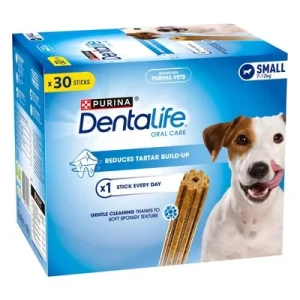 Purina Dentalife -hammashoitoherkut pienille koirille (7-12 kg) 30 tikkua (10 x 49 g)