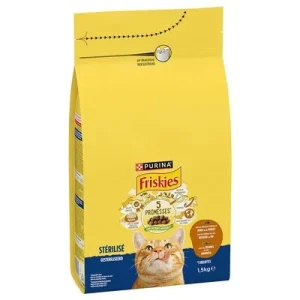 PURINA Friskies Sterilized Cat kalkkuna, kana ja vihannekset säästöpakkaus: 3 x 1,5 kg