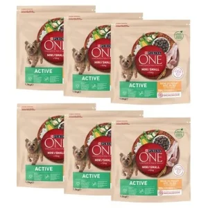 Purina One Mini Active - kana ja riisi 9 kg (6 x 1,5 kg)