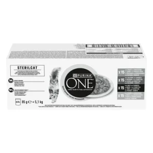 Purina One Sterilcat Mix Liha & Vihannekset 60 x 85 g
