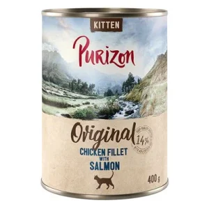 Purizon Kitten 6 x 400 g - viljaton kanafilee & lohi