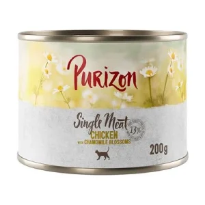 Purizon Single Meat 6 x 200 g kana & kamomillankuka